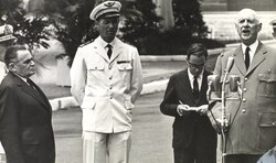 De Gaulle junto al presidente brasileño Humberto de Alencar Castelo Branco en 1964