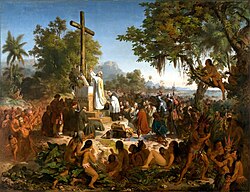 Primera misa en Brasil (1860), pintura de Victor Meirelles.