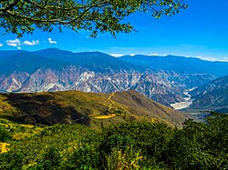 Vista panorámica del Cañón del Chicamocha