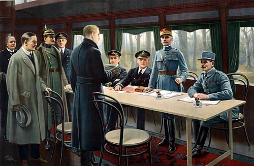 Pintura del momento de la firma