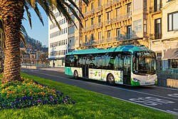 Autobús de Lurraldebus en San Sebastián