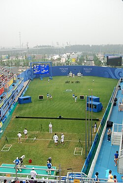 Campo de Tiro con Arco del Parque Olímpico de Pekín.