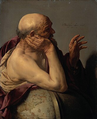 Pintura de Heráclito por Hendrick ter Brugghen