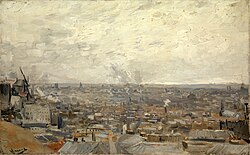 Vista de París desde Montmartre de Van Gogh