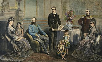 La familia imperial en 1880