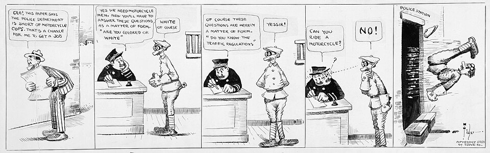 Tira diaria de Mutt and Jeff fechada en 1913 y creada por Bud Fisher.