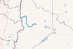 Mapa geográfico de la cuenca del río Agrio