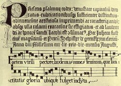 Partitura de Fortem virili de Alexander Agricola