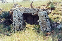 Dolmen de monte Bubbonia en Sicilia