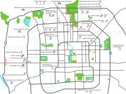 Mapa de ubicación de los recintos olímpicos