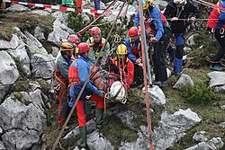 Rescate subterráneo en Baviera, Alemania