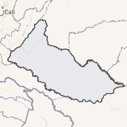Mapa de ubicación del Caquetá en Colombia