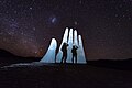 Escultura Mano del Desierto instalada en la ruta norte