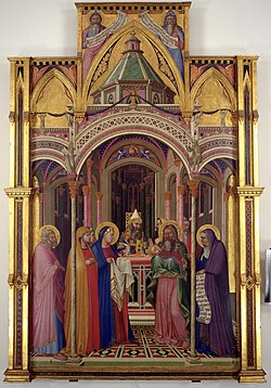 Presentación de Jesús en el Templo, obra expuesta en la Galería Uffizi de Florencia.