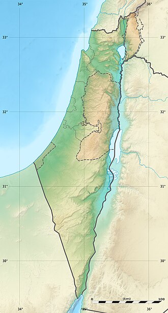 Mapa de la ubicación de Betsaida en Israel