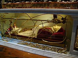 Sepulcro y restos de Juan XXIII en la basílica de San Pedro