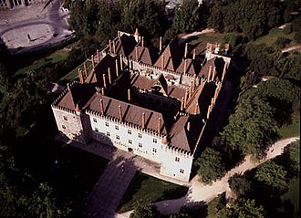 Vista aérea del Palacio de los duques de Braganza