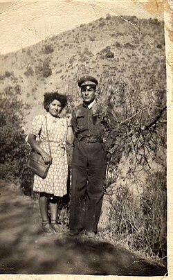 Lautaro Edén Wellington junto a su esposa