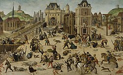 Representación de la Matanza de San Bartolomé