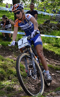 Pauline Ferrand-Prévot en competiciones de ciclismo de montaña en el año 2012