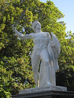 Estatua de Claudius Civilis en el parque Tervuren