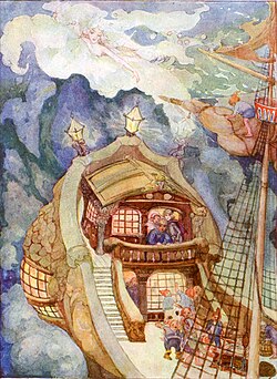 Ilustración antigua de La Sirenita realizada por Anne Anderson.