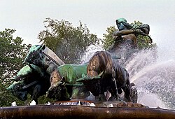Fuente de Gefjun en Copenhague