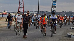Ciclistas en la Habana