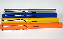Parte de la línea de productos fabricados por la empresa Lamy