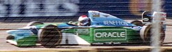 Jos Verstappen pilotando un monoplaza de Benetton Formula en 1994
