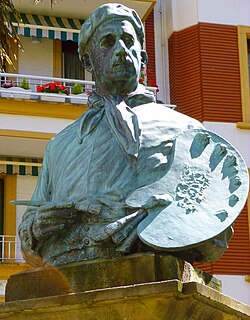 Monumento dedicado a Ignacio Zuloaga en su localidad natal de Éibar