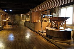 Sala de la Molienda y sus medidas en el Museo de Segovia
