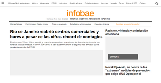 Logo y marca institucional de Infobae