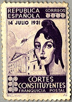 Sello conmemorativo de las Cortes Constituyentes de 1931