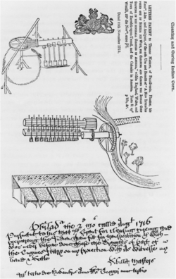 Dibujos técnicos de una patente para la limpieza de grano