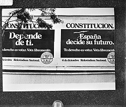 Carteles oficiales del referéndum