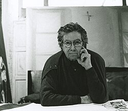 Retrato fotográfico de Antoni Tàpies en el año 2002