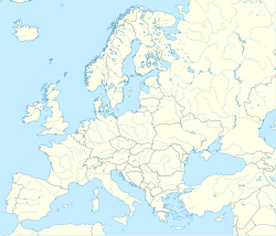 Mapa de ubicación de Lausana en Europa