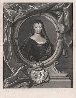 Grabado de Mariana de Neoburgo