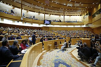 Sesión en el Senado