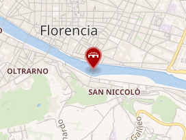 Mapa de localización del Ponte alle Grazie en Florencia