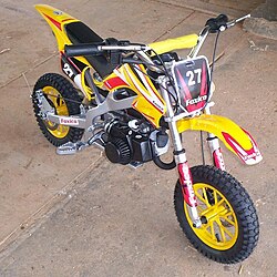 Minimoto tipo moto de cross