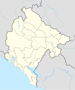 Mapa de localización que muestra a Tivat ubicada en Montenegro