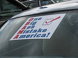 Protesta y concentración del movimiento Tea Party en Estados Unidos.