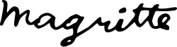 Firma de René Magritte