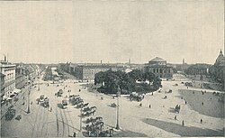 Fotografía histórica de la plaza en 1930