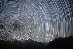 Sendas estelares sobre el Himalaya