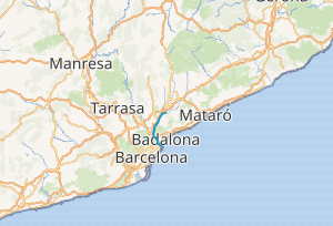 Mapa de la cuenca del Besós