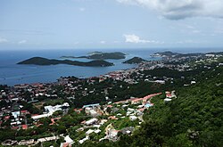 Vista panorámica de Charlotte Amalie.