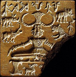Sello de esteatita de Mohenjo-Daro
